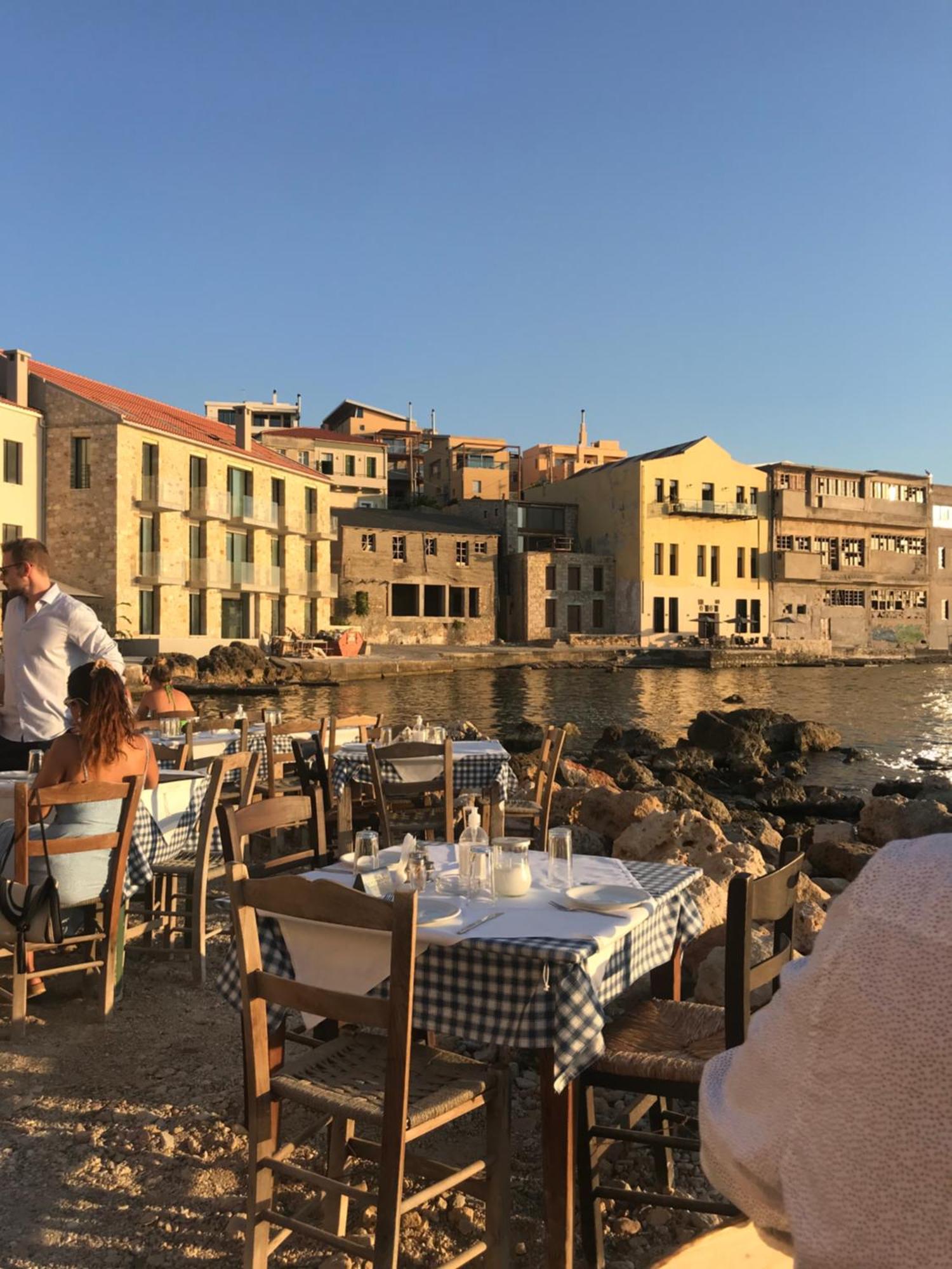 Almyrida Sands Luxury Stone Villa Ksirosternion Buitenkant foto