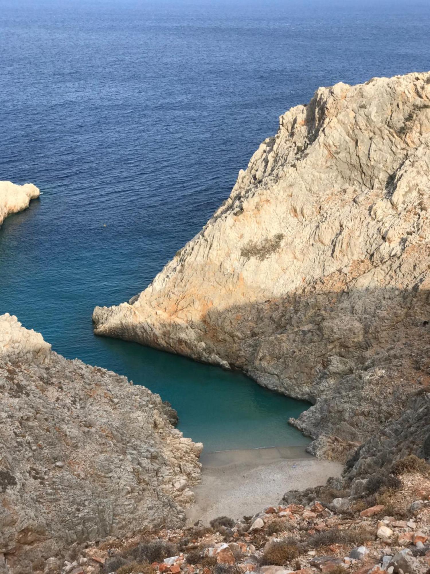 Almyrida Sands Luxury Stone Villa Ksirosternion Buitenkant foto