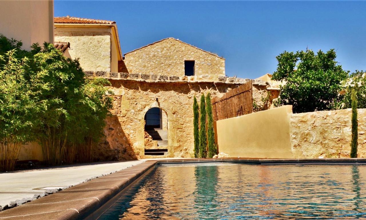 Almyrida Sands Luxury Stone Villa Ksirosternion Buitenkant foto