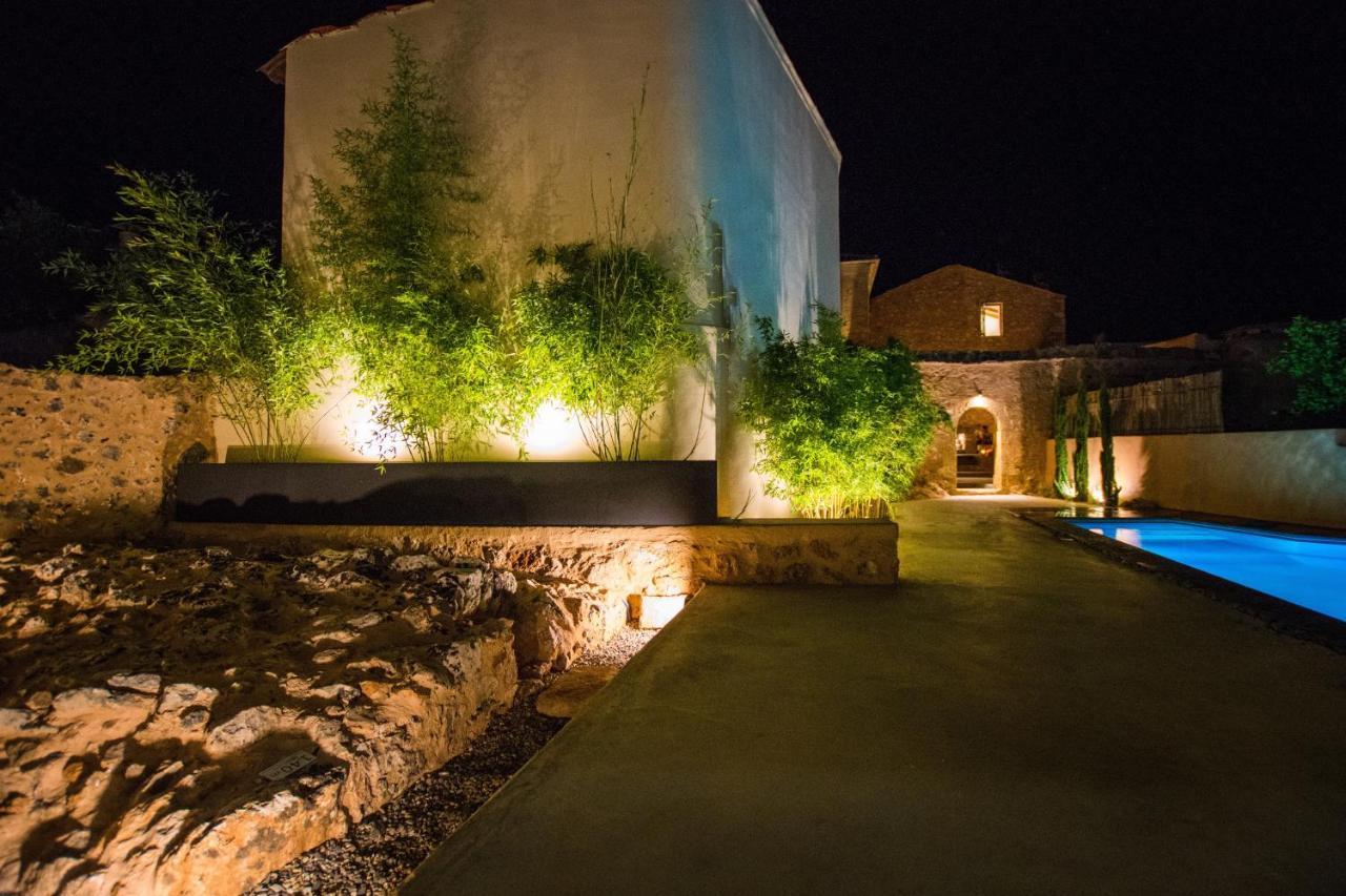 Almyrida Sands Luxury Stone Villa Ksirosternion Buitenkant foto