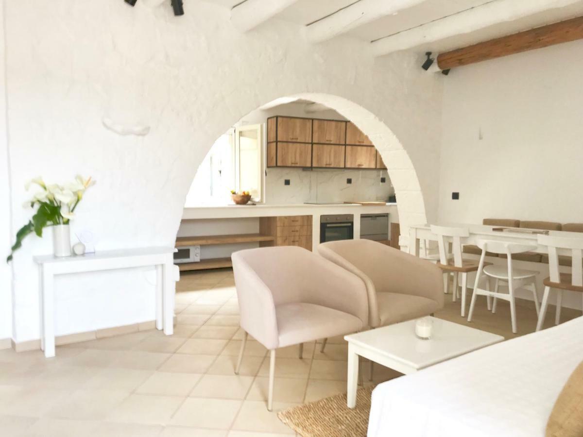 Almyrida Sands Luxury Stone Villa Ksirosternion Buitenkant foto