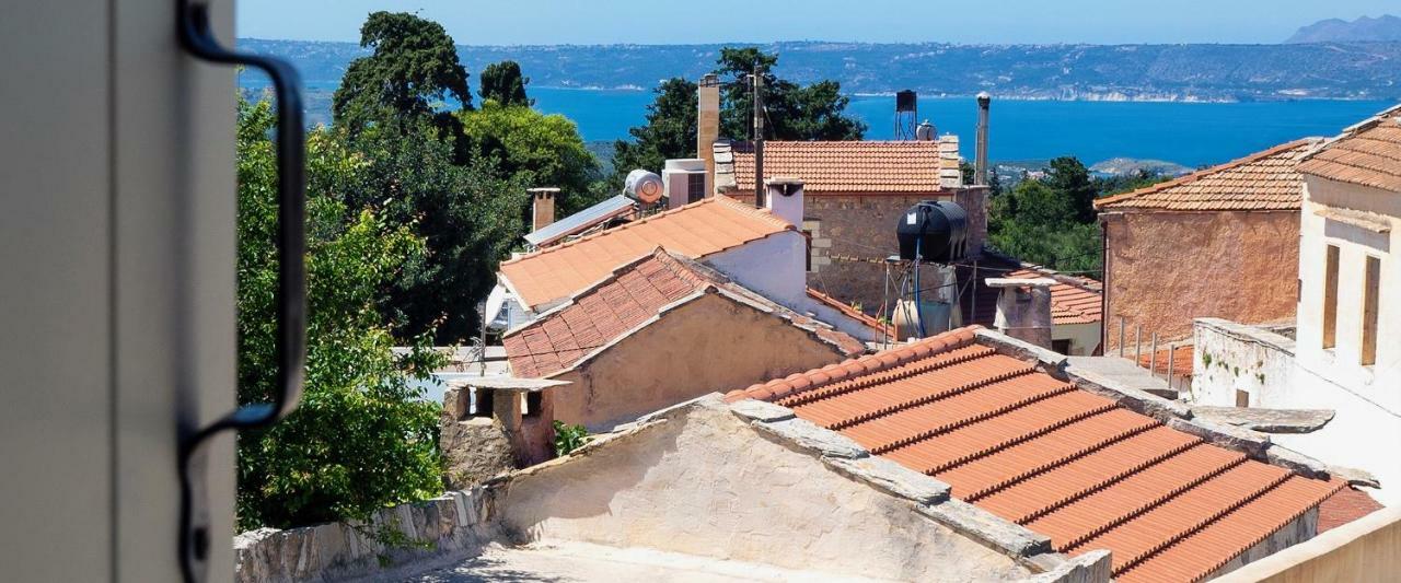 Almyrida Sands Luxury Stone Villa Ksirosternion Buitenkant foto